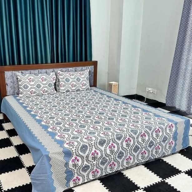 Picture of AC HOME TEX King Size Bed Sheet With Two Pillow Covers,বিছানার চাদর bed sheet,bed sheets,bichanar chador,bedding sets,chador,বিচানার চাদর,bedding sets