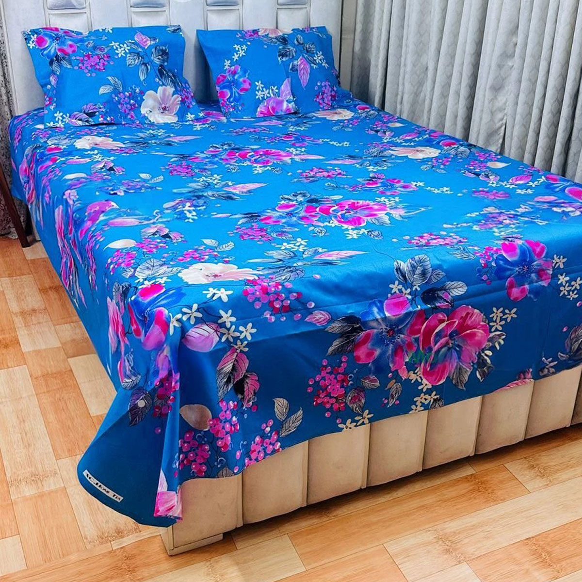 Picture of AC HOME TEX King Size Bed Sheet With Two Pillow Covers,বিছানার চাদর bed sheet,bed sheets,bichanar chador,bedding sets,chador,বিচানার চাদর,bedding sets by Ambiya Store