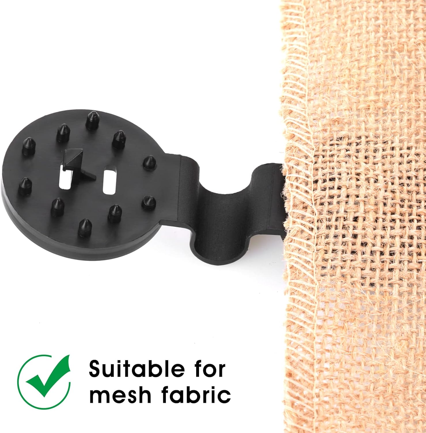 Picture of Cloth Clips (20 Pcs) Round Plastic Sunshade Clips Black Shade Netting Clips Tarp Clips