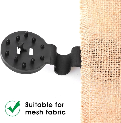 Picture of Cloth Clips (20 Pcs) Round Plastic Sunshade Clips Black Shade Netting Clips Tarp Clips