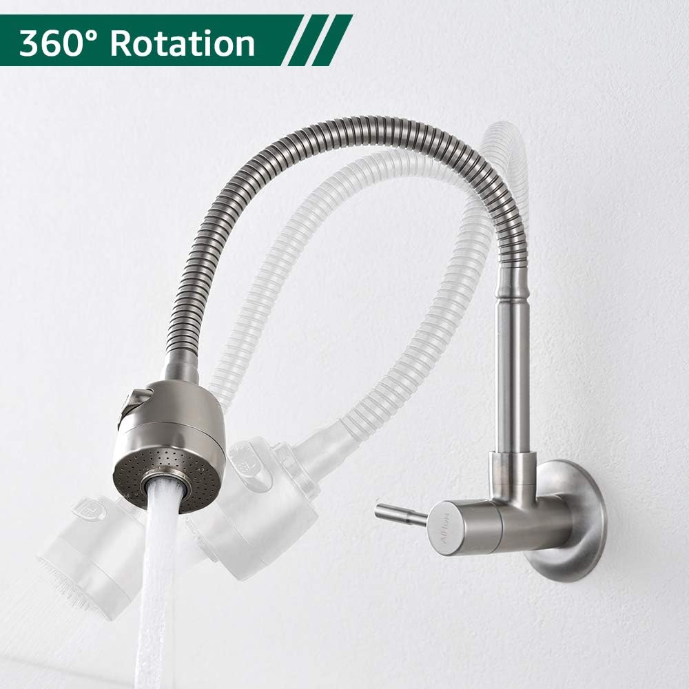 Picture of Stainless Steel Brushed Nickel Spring Kitchen Faucet