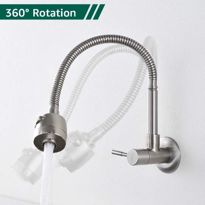Picture of Stainless Steel Brushed Nickel Spring Kitchen Faucet