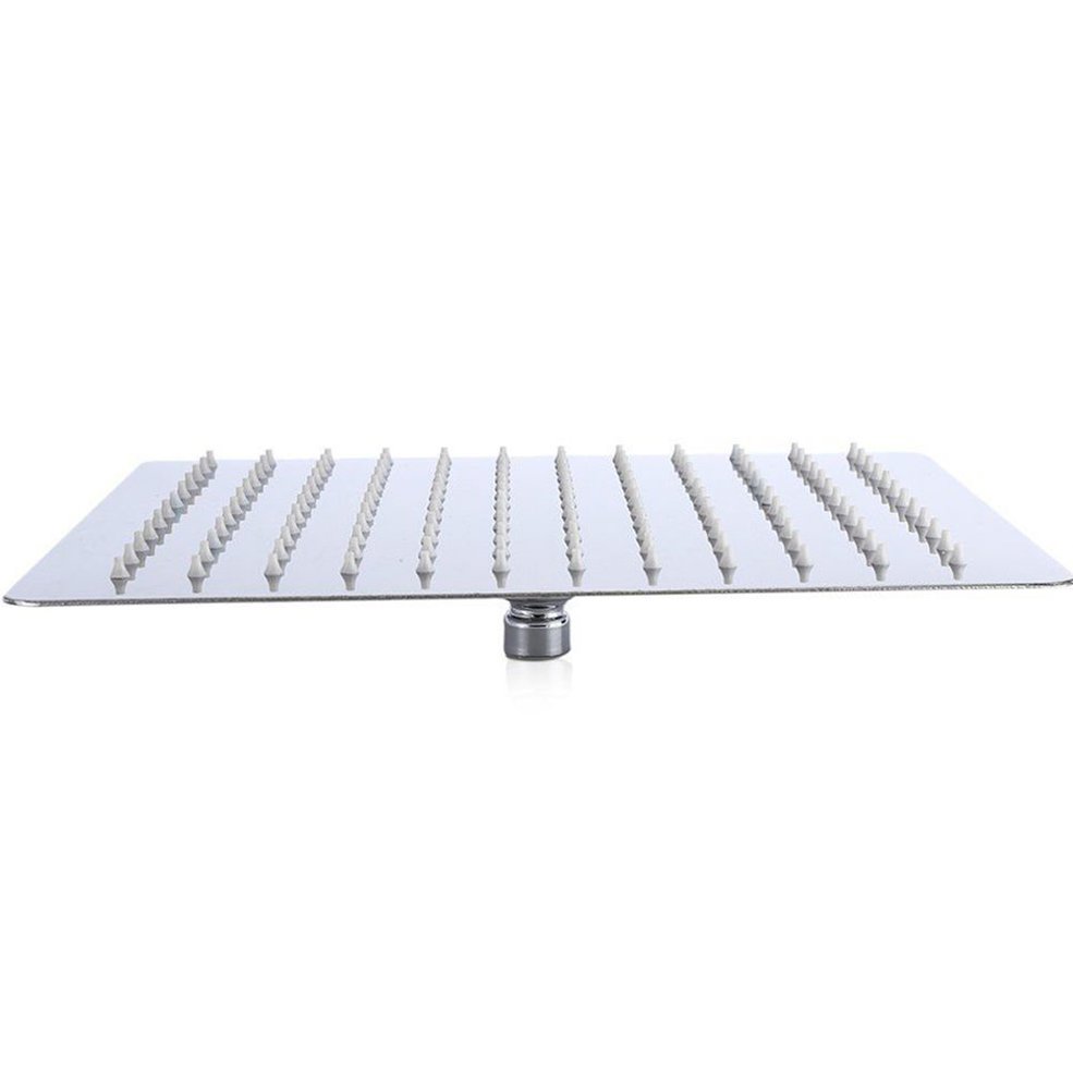Picture of 12 Inch Square Stainless Steel Rain Shower Head Rainfall Bathroom Sprayer-silver