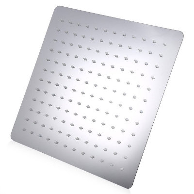 Picture of 12 Inch Square Stainless Steel Rain Shower Head Rainfall Bathroom Sprayer-silver