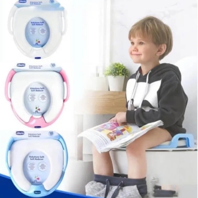 Picture of CHICCO Soft Toilet Trainer Potty Seat for Baby [White/ Blue/ Pink]