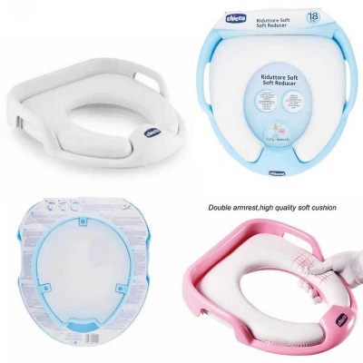 Picture of CHICCO Soft Toilet Trainer Potty Seat for Baby [White/ Blue/ Pink]