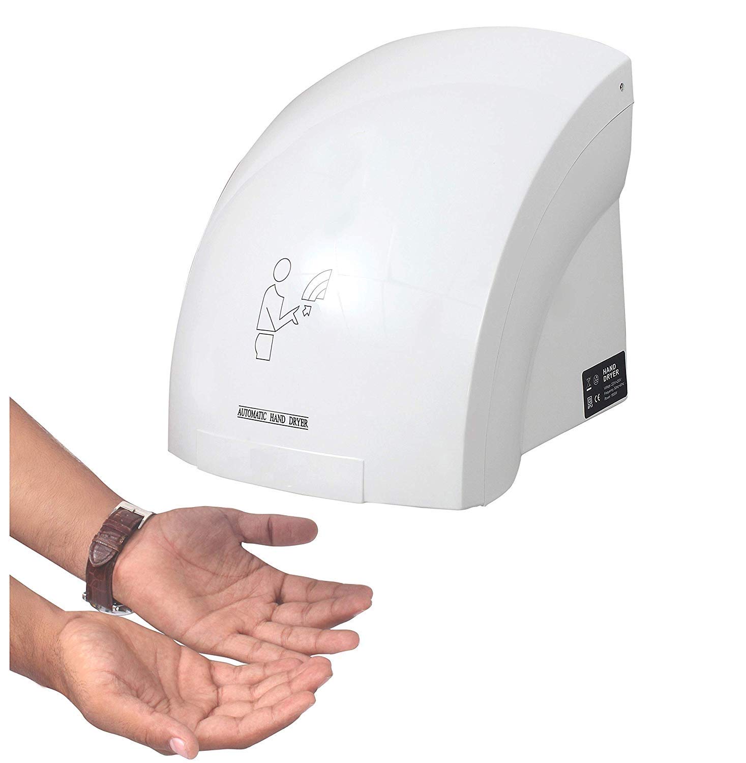 Picture of Automatic Hand Dryer Machine for Bathroom, Washroom, Home 1200W (White) Hand Dryer Machine Hand Dryer Machine