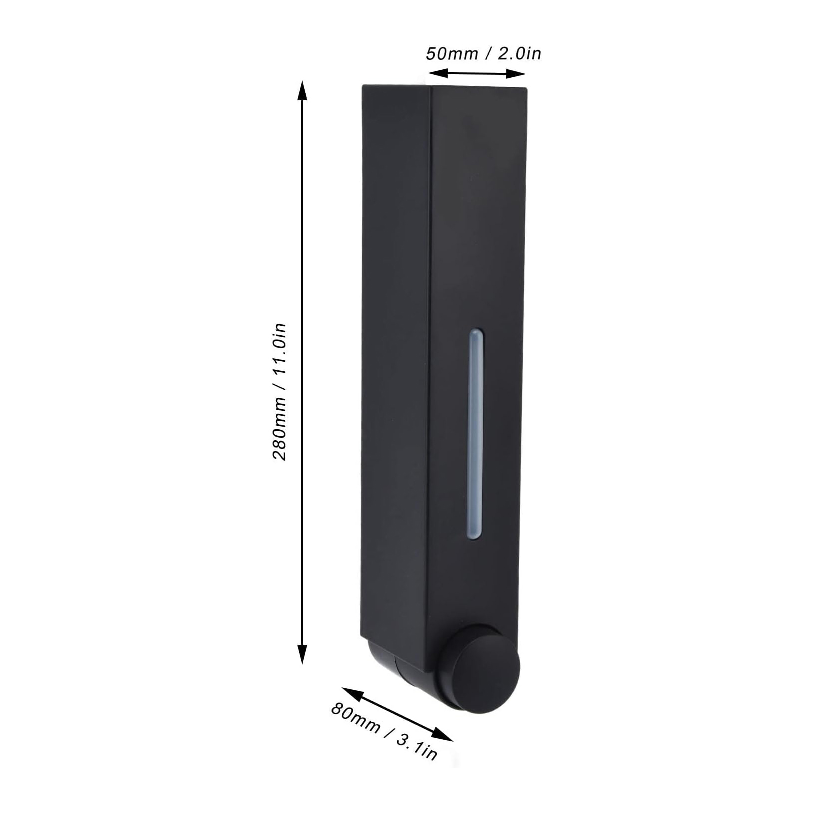 Picture of Wall Mounted Shampoo Dispenser,Push Type Hand Soap Pump Hand Soap Dispenser Push Type Hand Soap Dispenser Seamless Integration [420ml; Black]