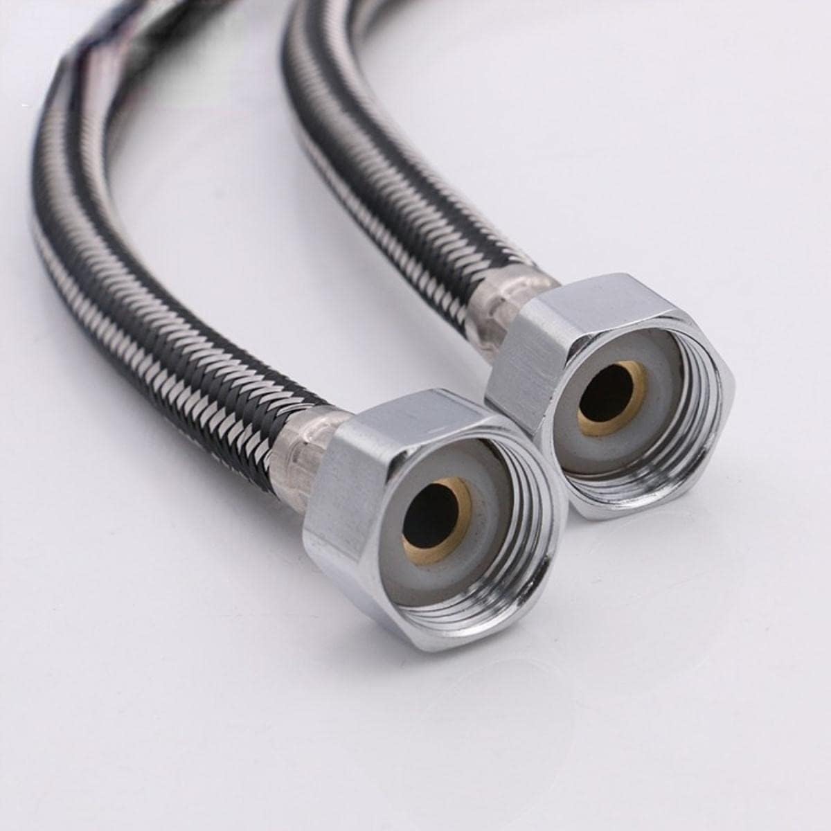 Picture of ATC Sanitaryware- 24" Stainless Steel 1/2" Basin Hot & Cold Mixer Connection Pipe - 2pcs