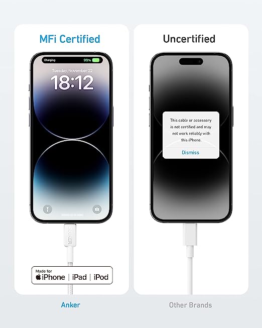 Picture of Anker 322 USB-C to Lightning Cable (3ft)
