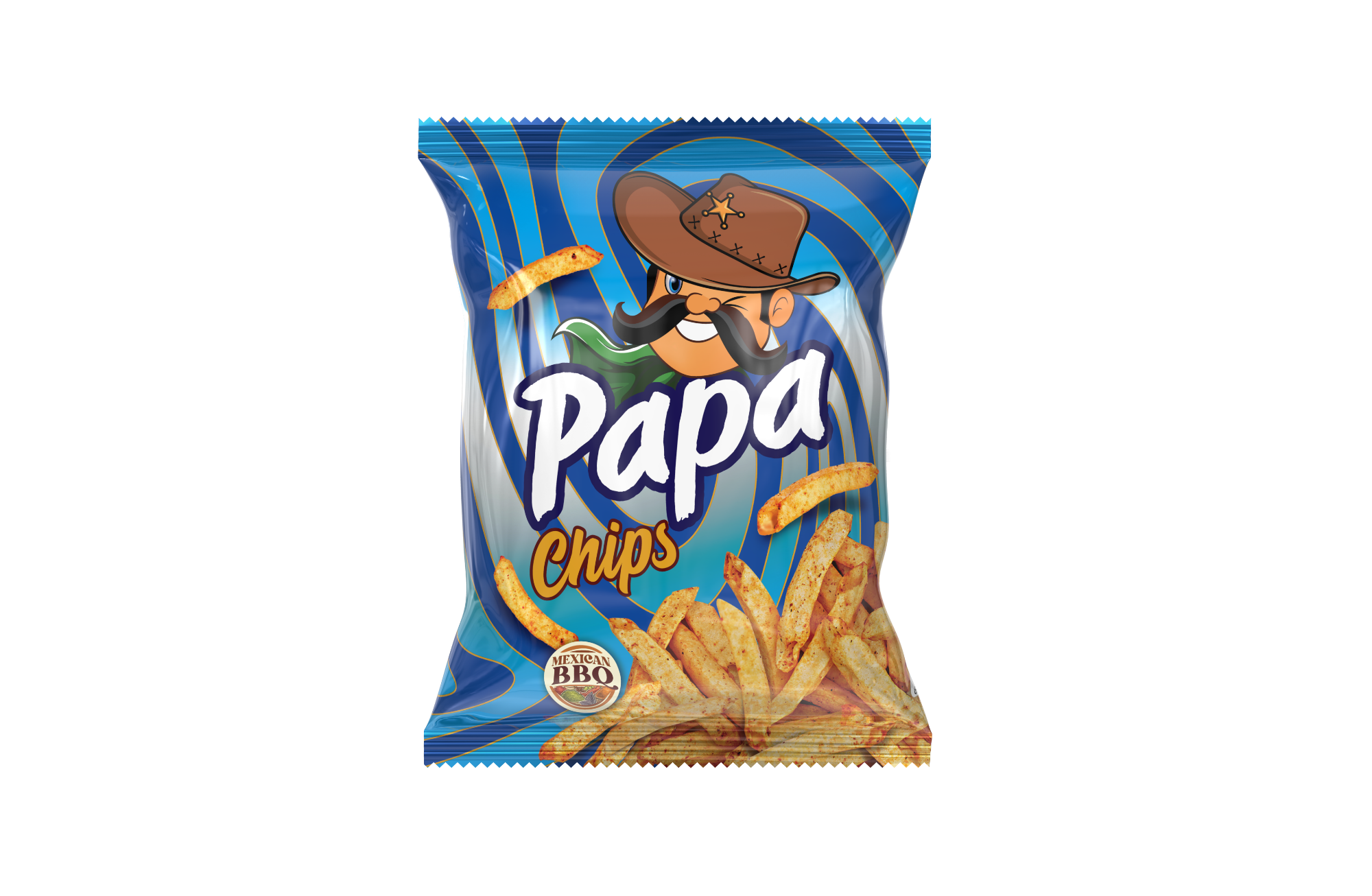 Picture of PRAN PAPA Chips Maxican BBQ Flavour 21 gm