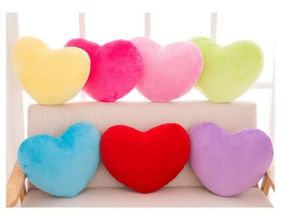 Picture of Heart Shape Love Pillow Love Pillow Plush Toy Red Heart Shaped Car Cushion Wedding Birthday Gift Dancing Prop
