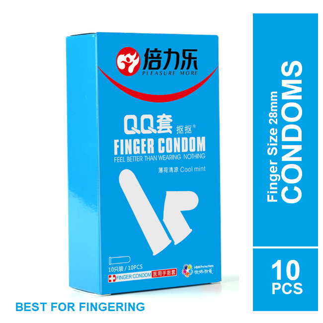 Buy QQ Finger Small Condom Feel Better Than Wearing Nothing (Cool Mint) Condoms - 10pcs Pack  at Best Price in Bangladesh