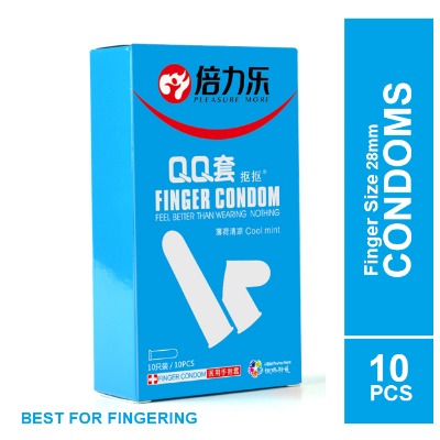 Buy QQ Finger Small Condom Feel Better Than Wearing Nothing (Cool Mint) Condoms - 10pcs Pack  at Best Price in Bangladesh
