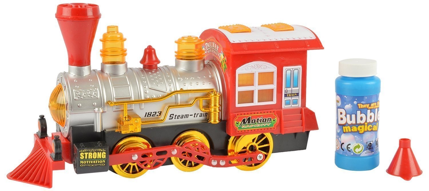Picture of Happy Papa Motion Train Bubble Dispenser Train, Multi Function, Light, Sound and Movement Sensor Wheels . Kids Train toy Big Size.