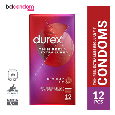 Buy Durex Thin Feel Ultra Thin Regular Fit Condom - 12Pcs Pack(Uk)   at Best Price in Bangladesh