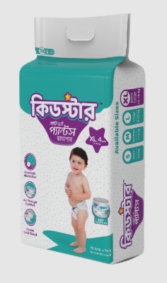 Picture of Kidstar Pant Diaper Extra Large 4 Pcs Pack (12-18 Kg)