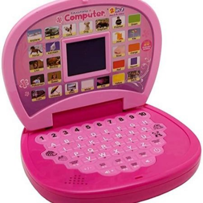 Picture of Educational Computer - Blue and Yellow Effy Shoppy Educational Computer ABC and 123 Learning Kids