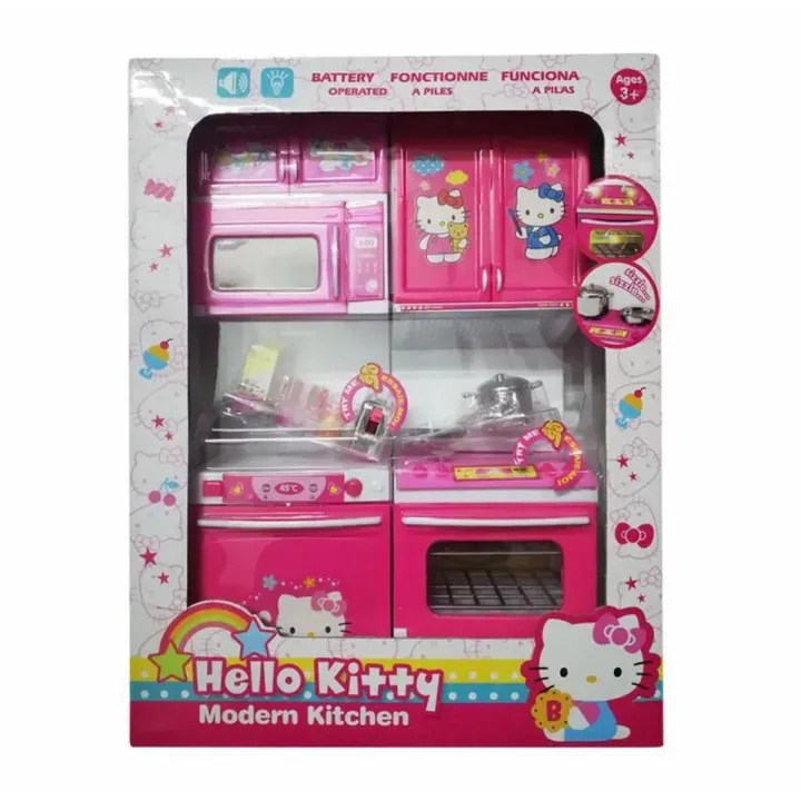 Picture of Hello Kitty Modern Kitchen Set , Baby girls kids love home kitchen