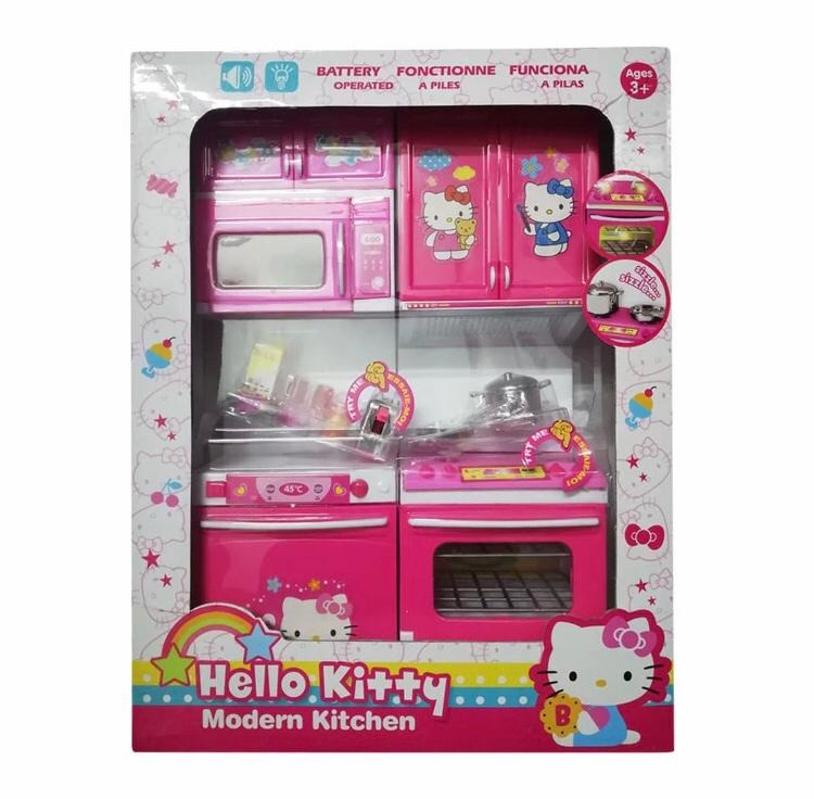 Picture of Hello Kitty Modern Kitchen Set , Baby girls kids love home kitchen