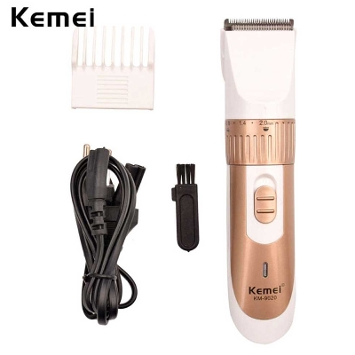Picture of Kemei Rechargeable Hair Clipper and Trimmer Km 9020   Gold and White