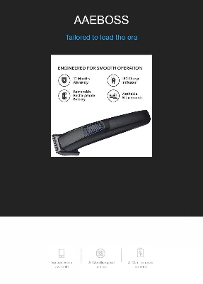 Picture of HTC AT-522 Rechargeable Cordless Trimmer For Men (Black)