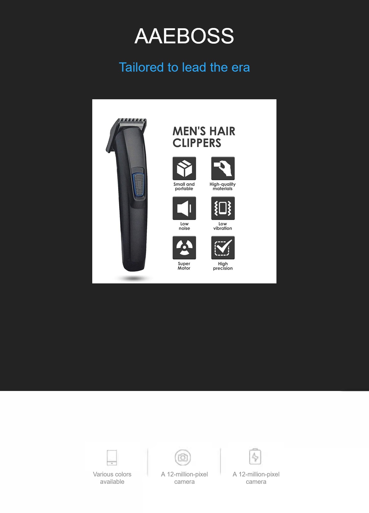 Picture of HTC AT-522 Rechargeable Cordless Trimmer For Men (Black)