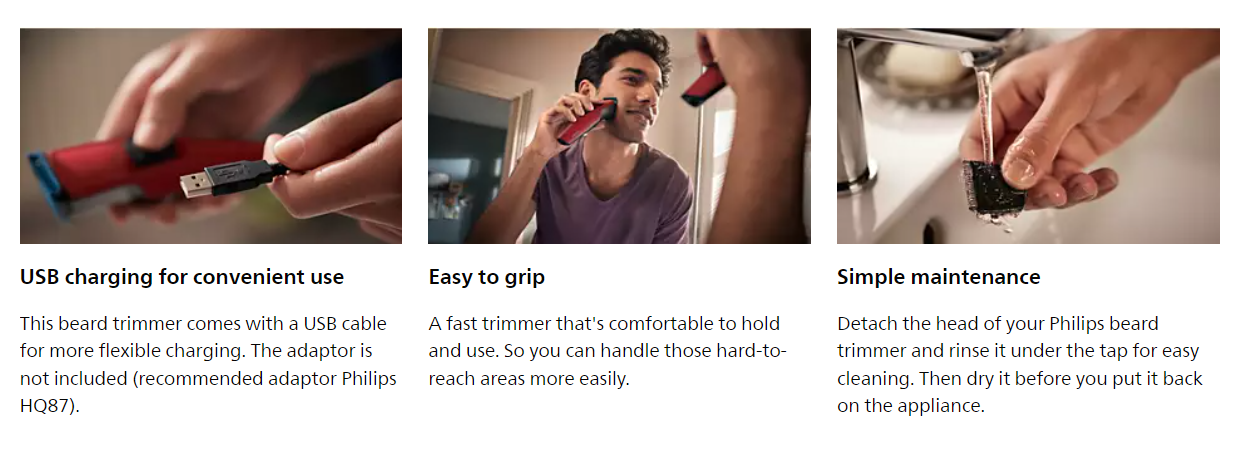 Picture of Philips BT1235/18 Series-1000 Rechargeable Beard Trimmer