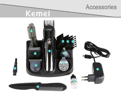 Picture of Kemei KM-600 Trimmer Combo - Black