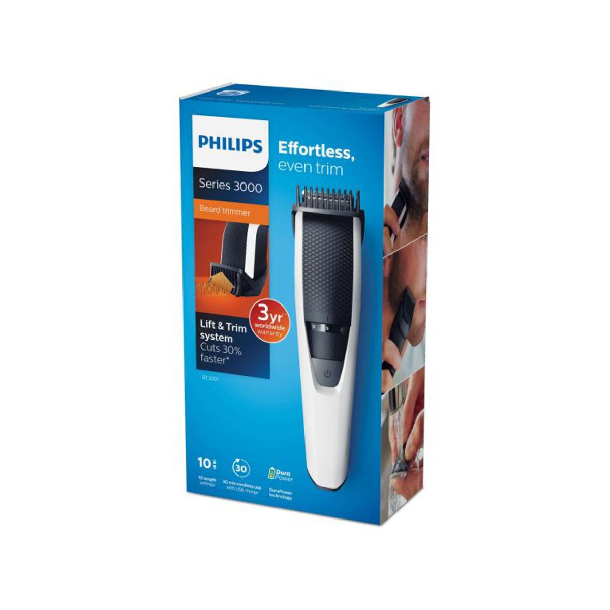 Picture of Philips BT3102/15 cordless rechargeable Beard Trimmer - 10 length settings, 60 min run time