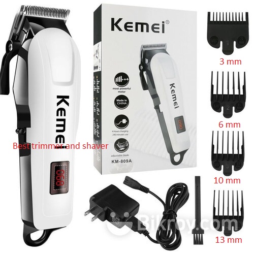 Picture of Kemei KM-809A Digital AC/DC Electric Rechargeable Professional Hair Clipper Trimmer