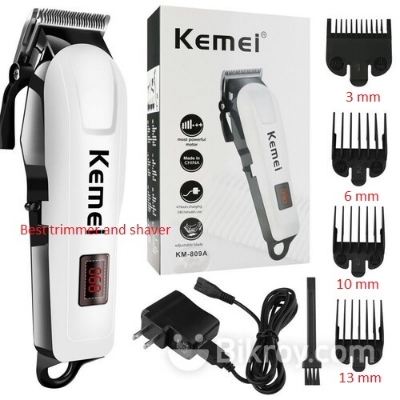 Picture of Kemei KM-809A Digital AC/DC Electric Rechargeable Professional Hair Clipper Trimmer