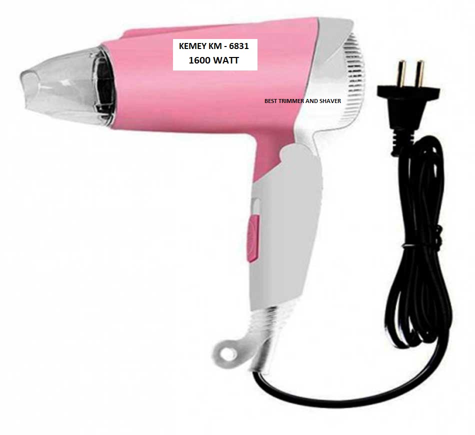 Picture of Kemey Km 6831 Cool And Hot Foldable Electric Hair Dryer For Women
