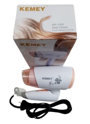Picture of Kemey Km 3365 Professional Foldable Hot and Cool Hair Dryer 1800 watts