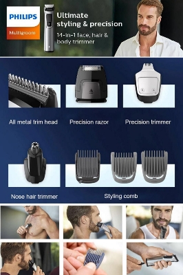 Picture of Philips MG7720/15 Multigroom 14-in-1, Face, Hair and Body Series 7000 for Men