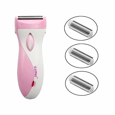 Picture of Kemei KM-3018 Waterproof Electric Lady Shaver Hair Women Bikini Underarm Body Lady Epilator Hair Removal Cordless Trimmer for Women