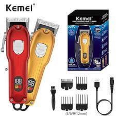 Picture of Kemei KM-802 Metal Engraving Hair Clipper with LED Display for Men