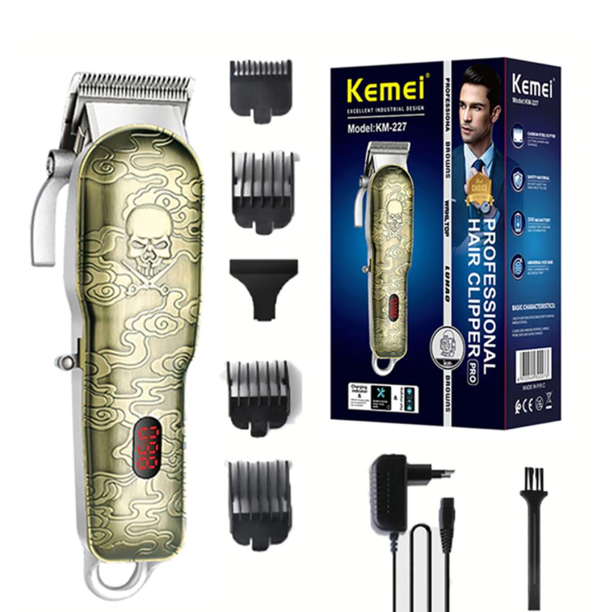 Picture of Kemei KM-227 Electric Cord Cordless Hair Clipper Metal Body for Man