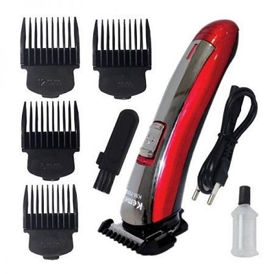 Picture of Kemei KM-7055 Beard Trimmer With 4 Different Size Clippers