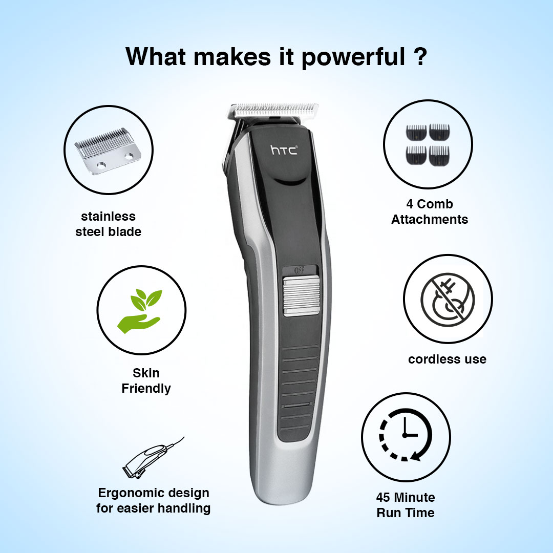 Picture of HTC AT 538 Hair And Beard Trimmer For Men - Trimmer