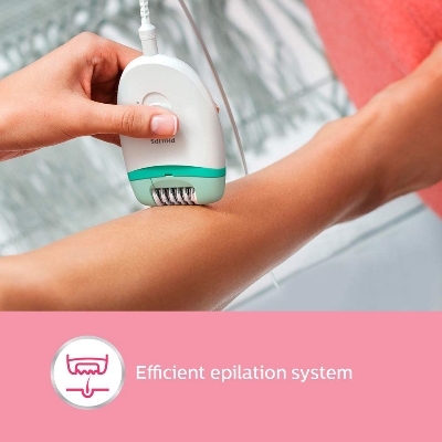 Picture of Philips BRE245/00 Satinelle Essential Corded Compact Epilator and Shaver for Women
