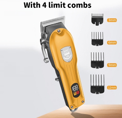 Picture of Kemei KM-802 Metal Engraving Hair Clipper with LED Display for Men