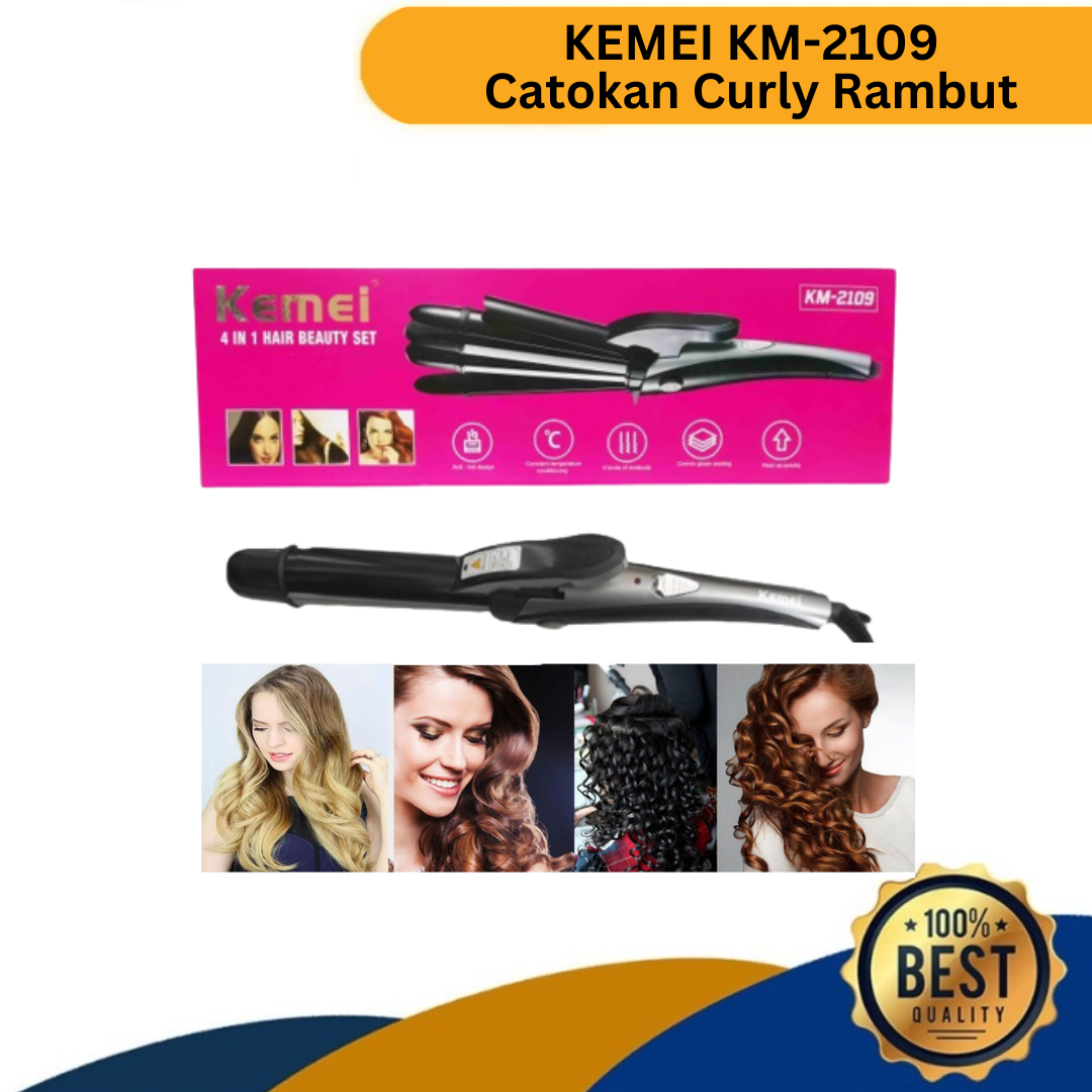 Picture of Kemei 2109 4 In 1 Hair Beauty Set Straightener