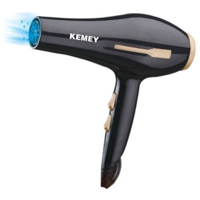 Picture of Kemey-KM-2376/2378 - 3000W ( 2 in ! ) Powerful-Professional-Heavy-Duty-Hair-Dryer-for-Unisex - Black