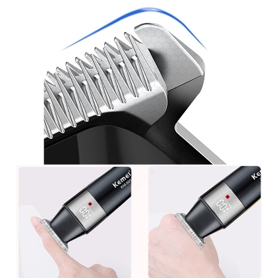 Picture of KM-779 Kemei/KEMEI New Pushing Hair clipper with LCD digital display and fast oil filling head carving for hair cutting