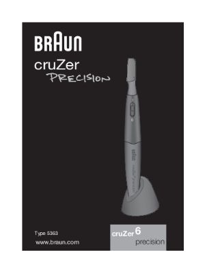 Picture of BRAUN 5363 Mini Precision Trimmer Instruction Manual