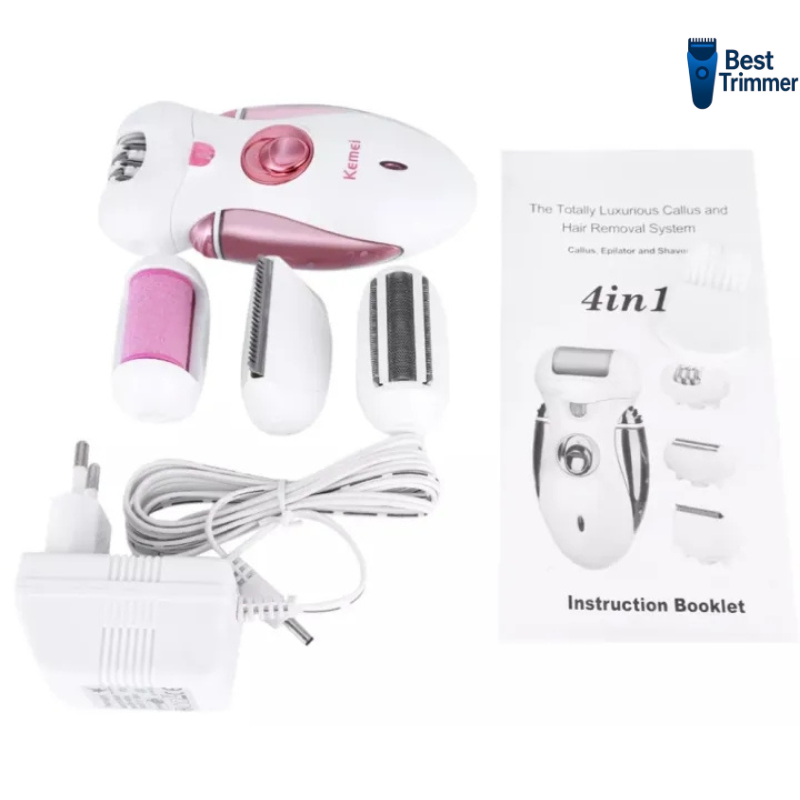 Picture of Kemei KM-2530 Epilator, Lady Shaver, & FootCare 4 in 1 Beauty Tools for Women