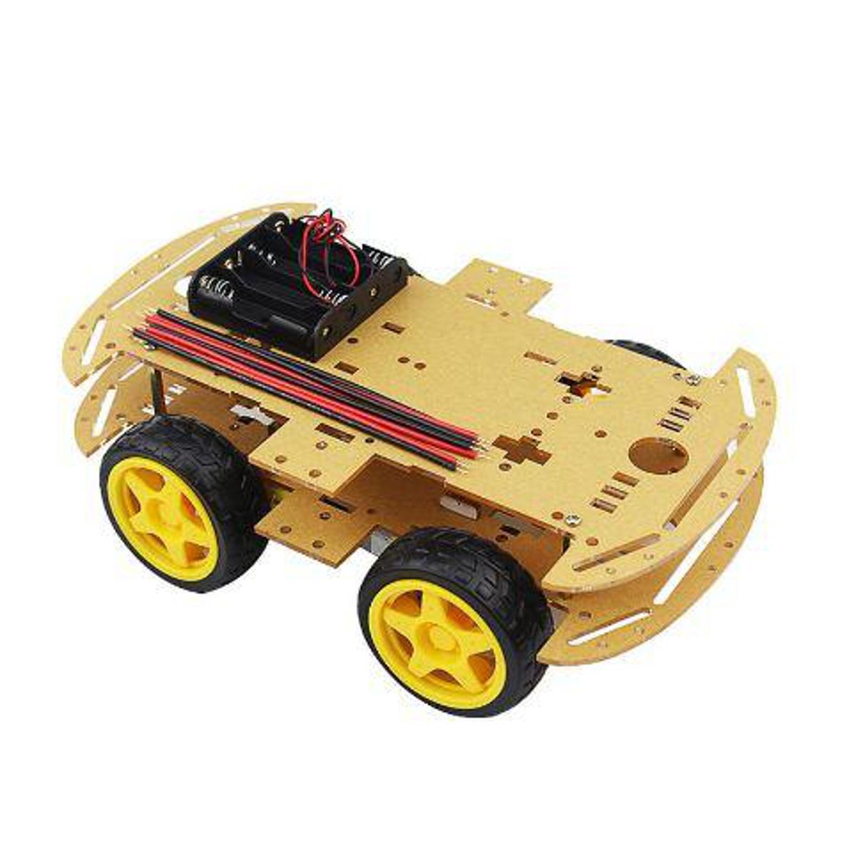 Picture of Robot Car Chassis Kits With Speed Encoder- Diy 4Wd - Remote Control Car