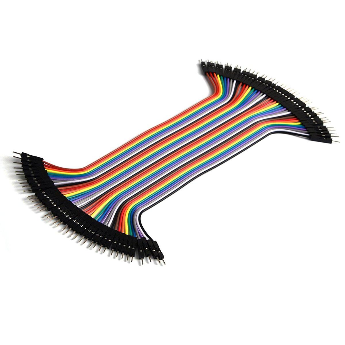 Picture of Male to Male Jumper Wires 20cm Picture of Male to Male Jumper Wires 20cm