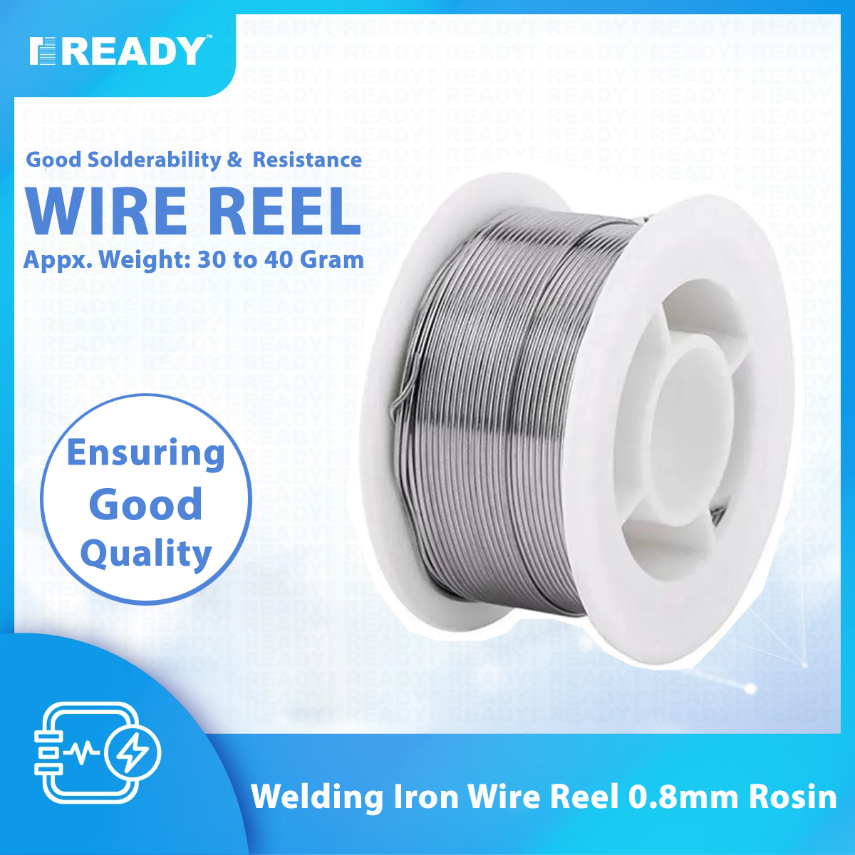 Picture of Welding Iron Wire Reel 0.8mm Rosin Core Flux Solder Wire Reel Picture of Welding Iron Wire Reel 0.8mm Rosin Core Flux Solder Wire Reel